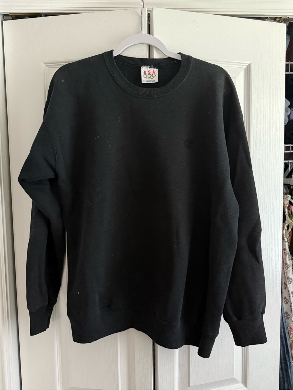 Classic Black Crewneck Sweatshirt -
